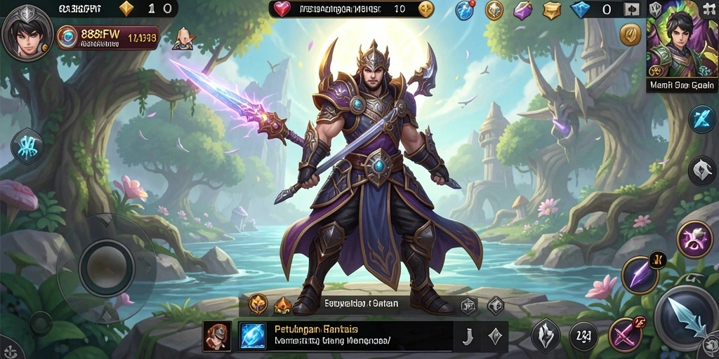 Tampilan gameplay RPG yang menakjubkan di 888FW.