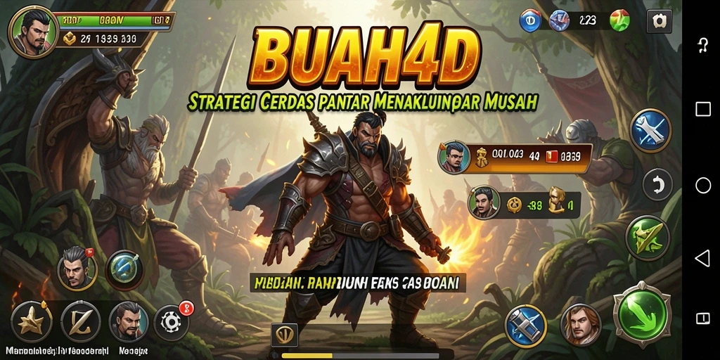 Tangkapan layar menunjukkan aksi seru gameplay strategi BUAH4D.