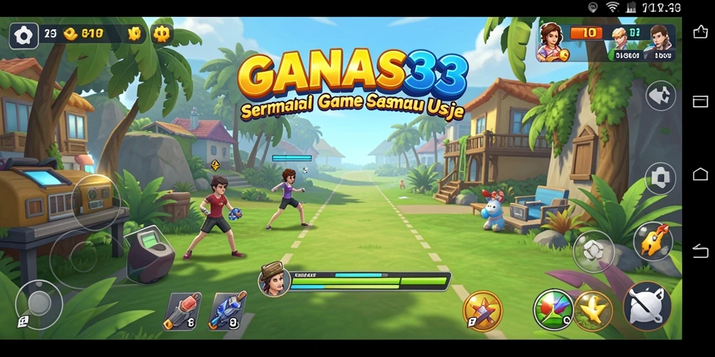 Tampilan gameplay seru dan interaktif di GANAS33.