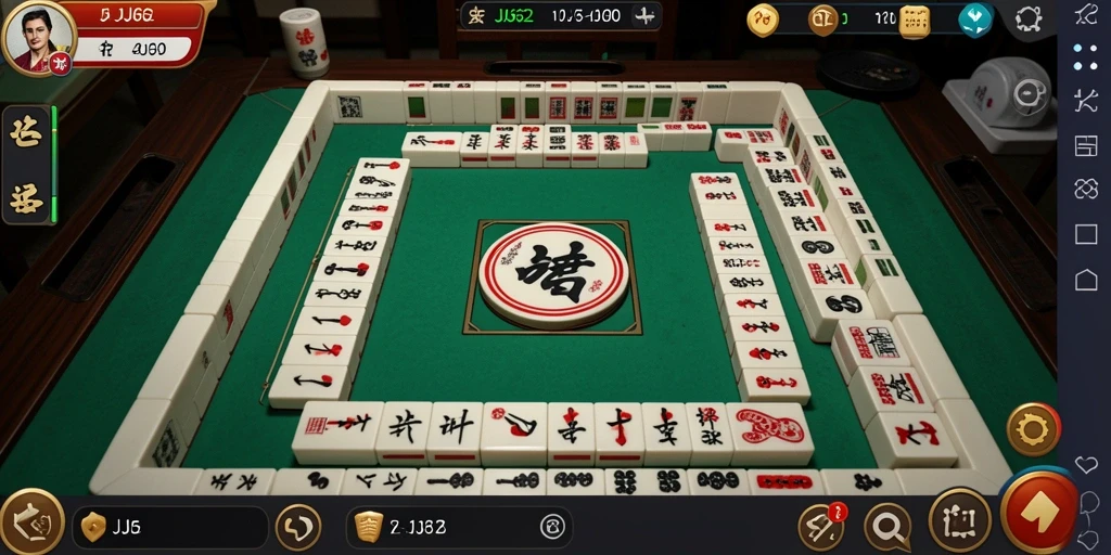 Screenshot menampilkan gameplay seru Mahjong di JJ62.