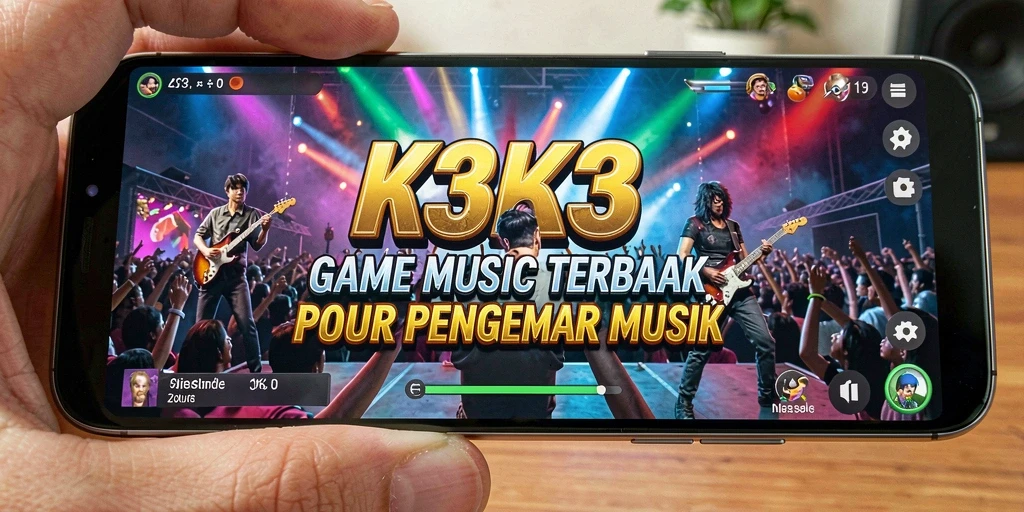 Tampilan gameplay K3K3 yang menarik dengan tantangan musik.
