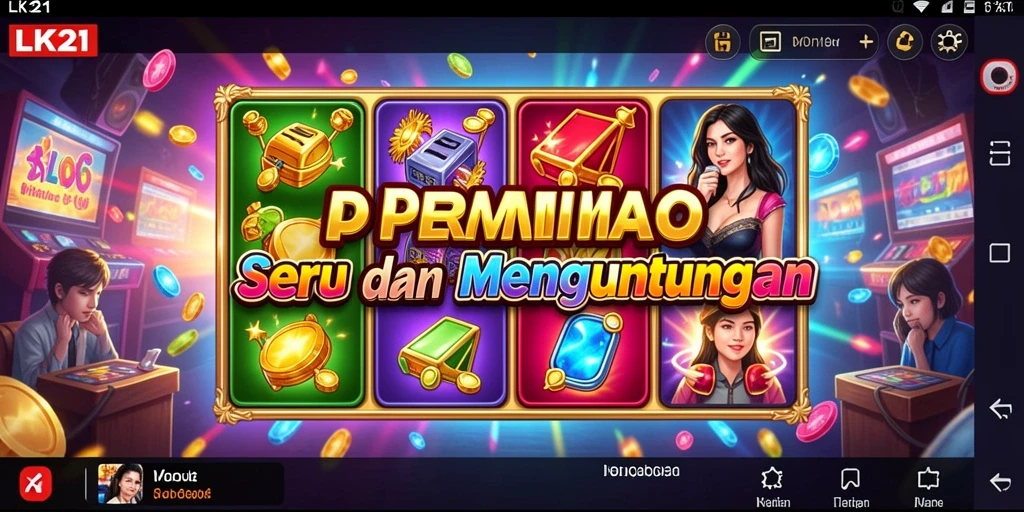 Tampilan gameplay LK21 yang seru dengan fitur slot menarik.