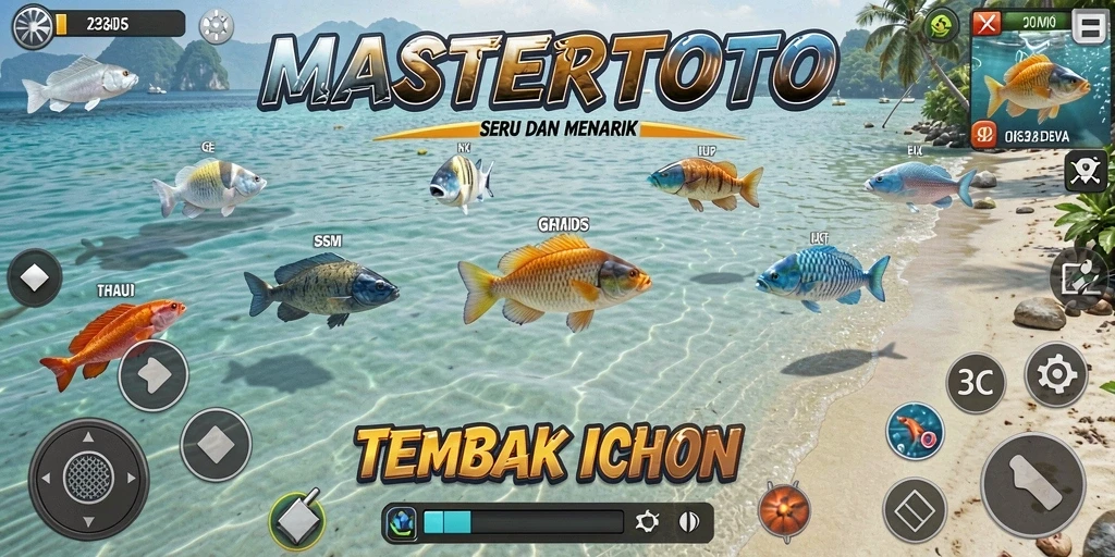 Tampilan gameplay MASTERTOTO yang memukau dengan grafis ikan.