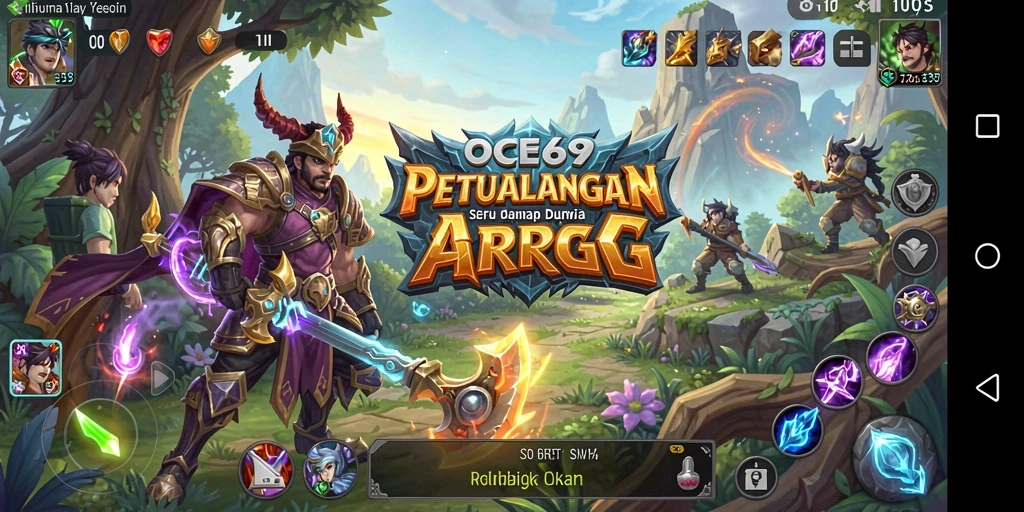 Tangkapan layar menunjukkan aksi pertempuran seru di OCE69.