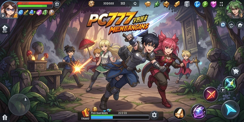 Screenshot menampilkan karakter utama dalam aksi pertarungan anime.