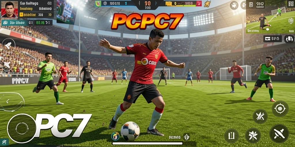 Tangkapan layar menampilkan gameplay seru PCPC7 di olahraga.