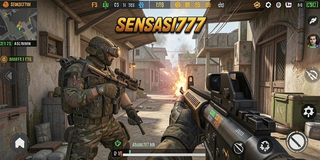 Gameplay mendebarkan SENSASI777 dengan aksi tembak-menembak penuh adrenalin.