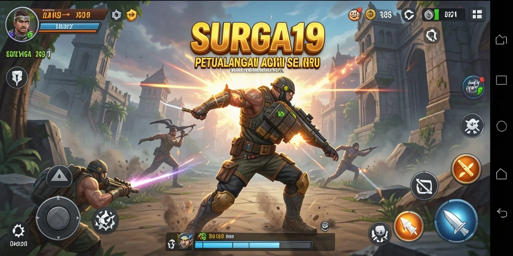 Tampilan gameplay SURGA19 yang mendebarkan dan penuh aksi.